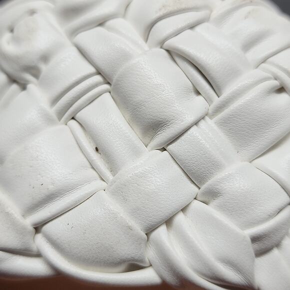 MARC FISHER SQUARE TOE SLIDES CRISS CROSS RIBBON THICK LEATHER BOTTOMS W.SIZE 10 - Picture 6 of 16